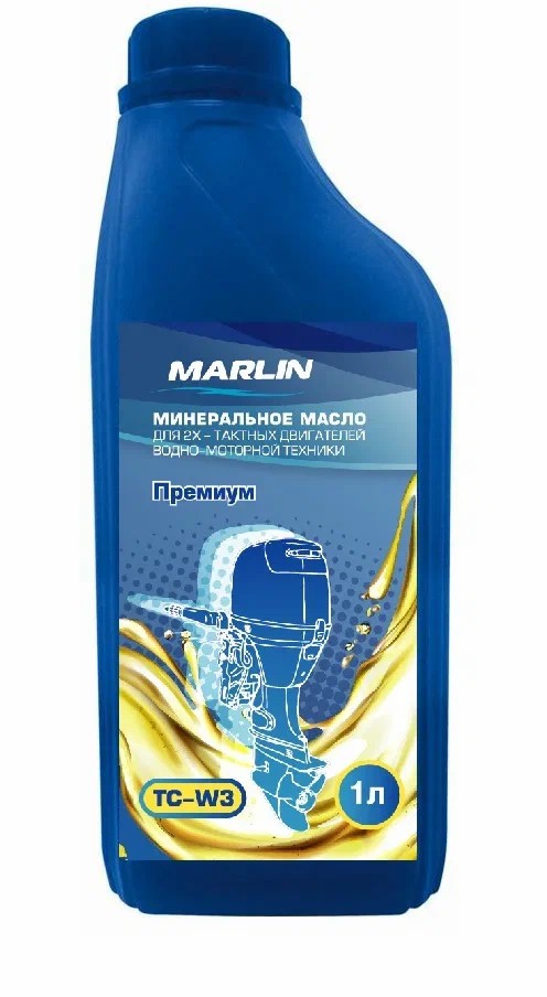 МАСЛО МИНЕРАЛЬНОЕ MARLIN ПРЕМИУМ 2Т, TC-W3, 1 ЛИТР в Салавате
