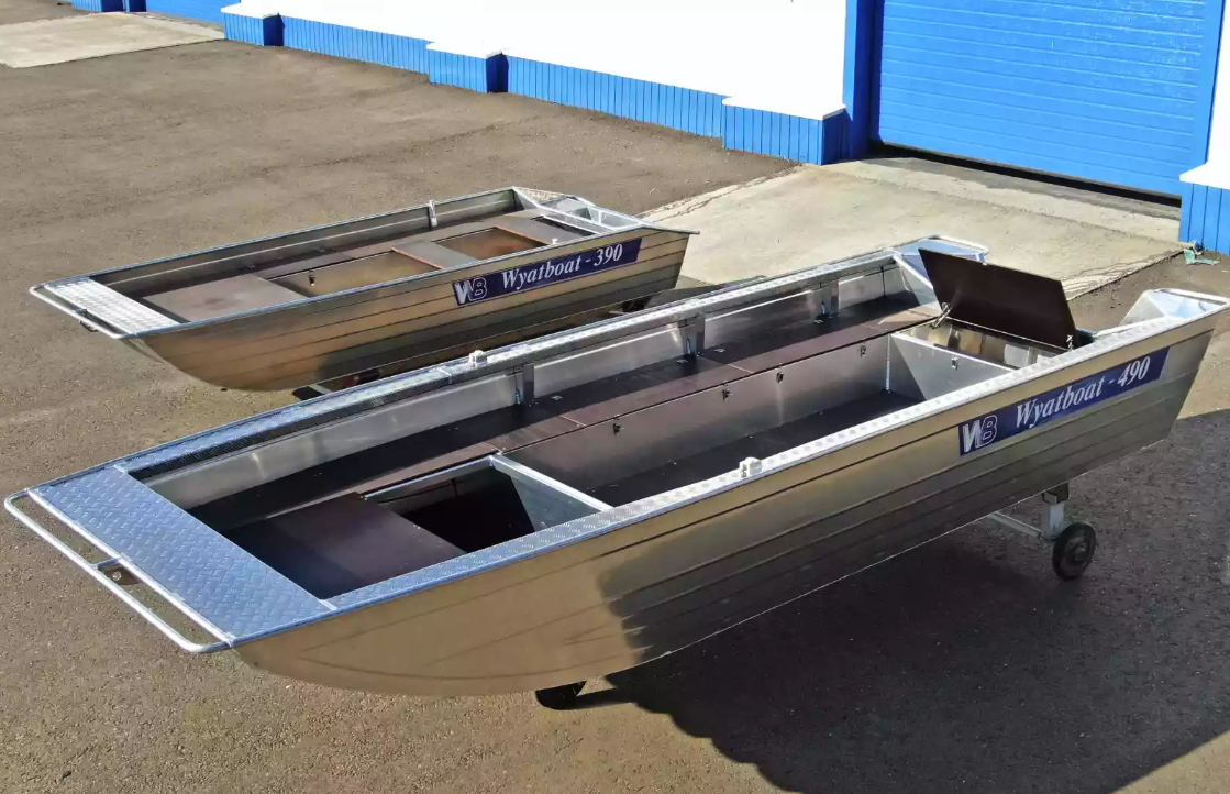Алюминиевая лодка Wyatboat-490 Jonboat в Салавате