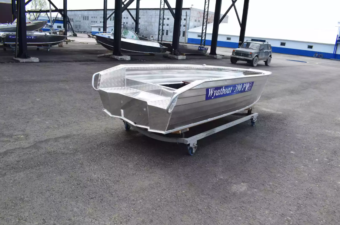 Алюминиевая лодка Wyatboat-390Р Увеличенный борт в Салавате