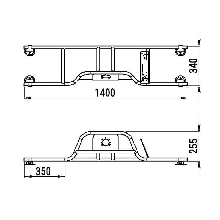 Стойка рулевая с бортовым креплением малая в Салавате