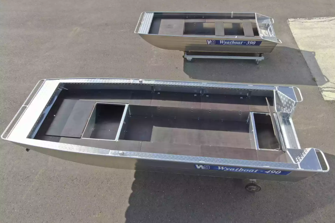 Алюминиевая лодка Wyatboat-490 Jonboat в Салавате