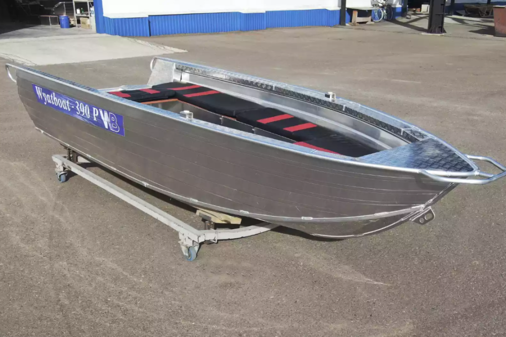 Алюминиевая лодка Wyatboat-390РМ увеличенный борт в Салавате