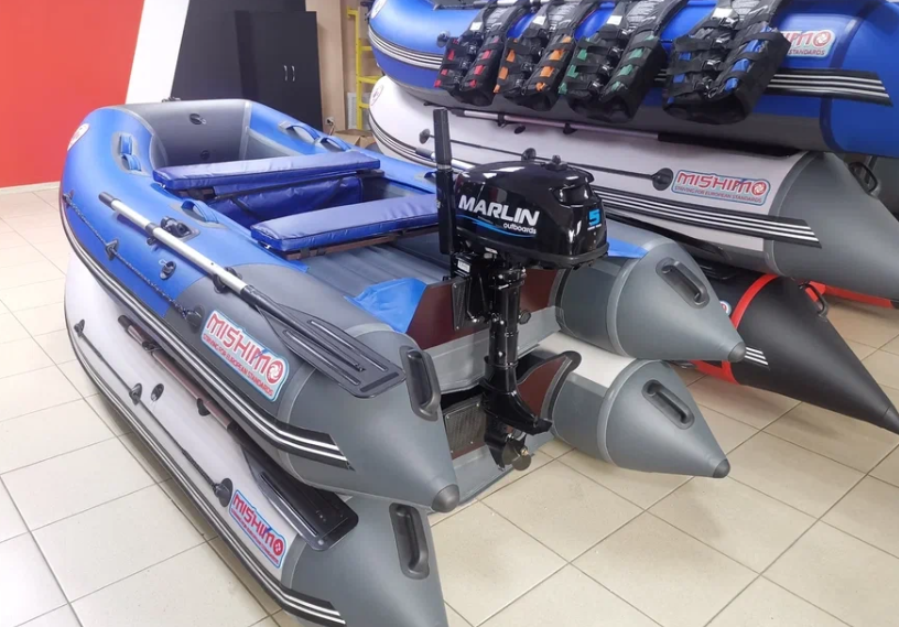 КОМПЛЕКТ ЛОДКА MISHIMO LITE 315 + МОТОР 5л.с в Салавате