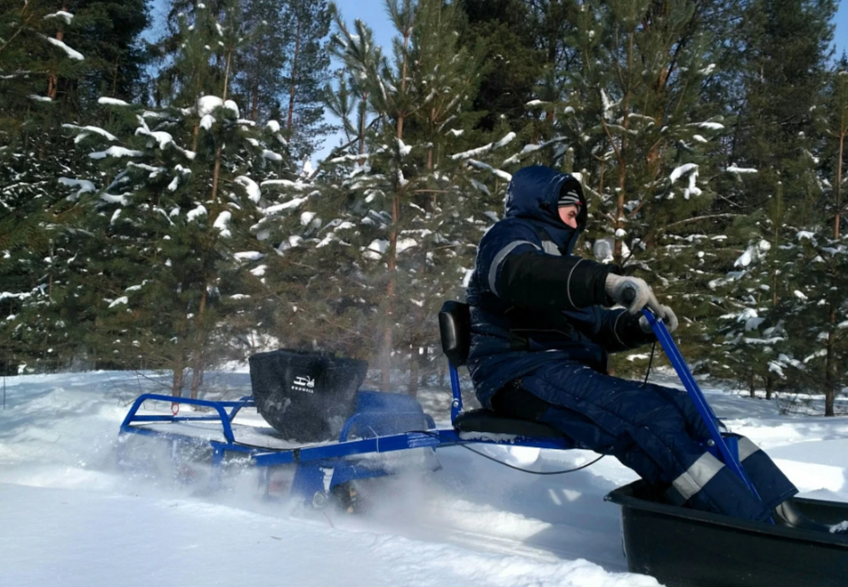 Мотобуксировщик толкач Альбатрос-XL8 с модулем. С фарой, склизы в Салавате