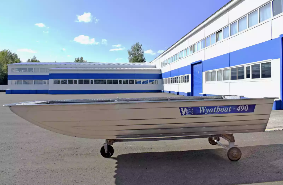 Алюминиевая лодка Wyatboat-490 Jonboat в Салавате