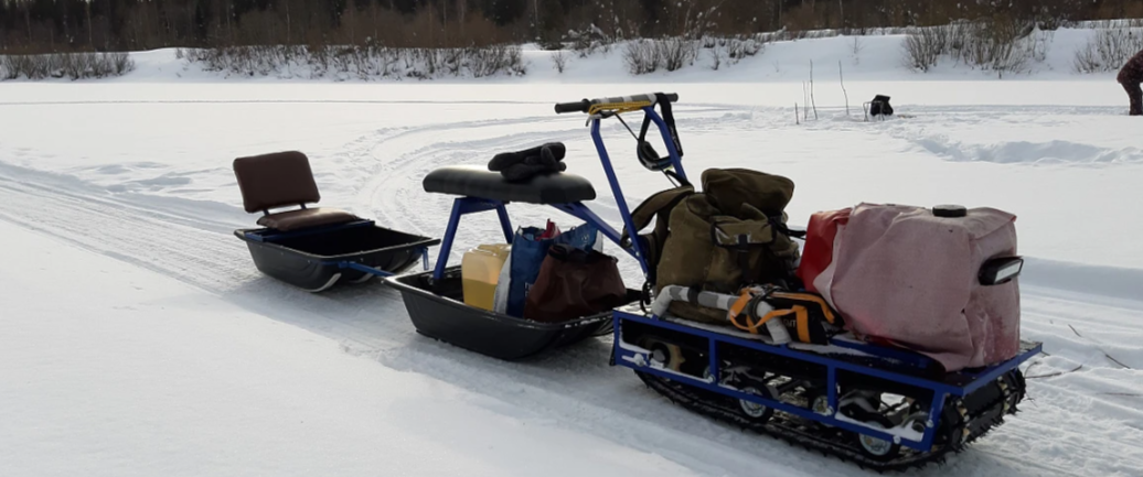 Мотобуксировщик Альбатрос-L 8 с фарой в Салавате