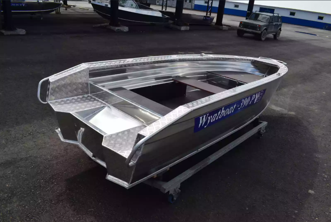 Алюминиевая лодка Wyatboat-390Р Увеличенный борт в Салавате
