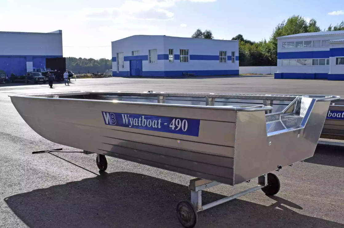 Алюминиевая лодка Wyatboat-490 Jonboat в Салавате