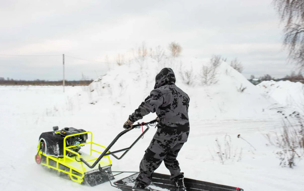 Мотобуксировщик Бурлак ХОЗЯИН-1 (капот ткань) в Салавате