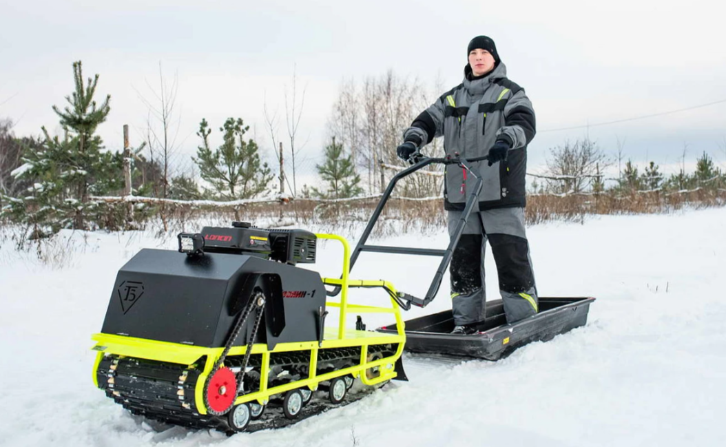 Мотобуксировщик Бурлак ХОЗЯИН-1 (капот ткань) в Салавате
