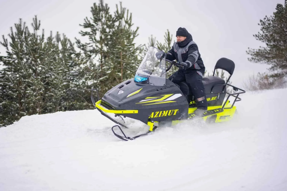 Миниснегоход Бурлак Азимут 24 л.с. , эл.запуск, реверс, тормоз гидравл, капот черный в Салавате