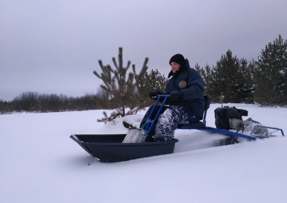 Мотобуксировщик толкач Альбатрос-XL8 с модулем. С фарой, склизы в Салавате