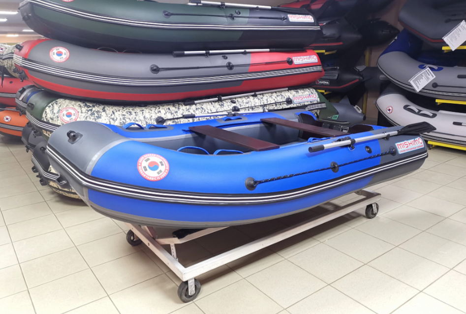 КОМПЛЕКТ Лодка MISHIMO PRO 350 + ЛОДОЧНЫЙ МОТОР MARLIN MP 9.9 (20) AMHS PRO в Салавате