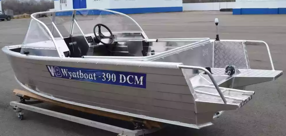 Алюминиевая лодка Wyatboat-390 DCM Увеличенный борт в Салавате