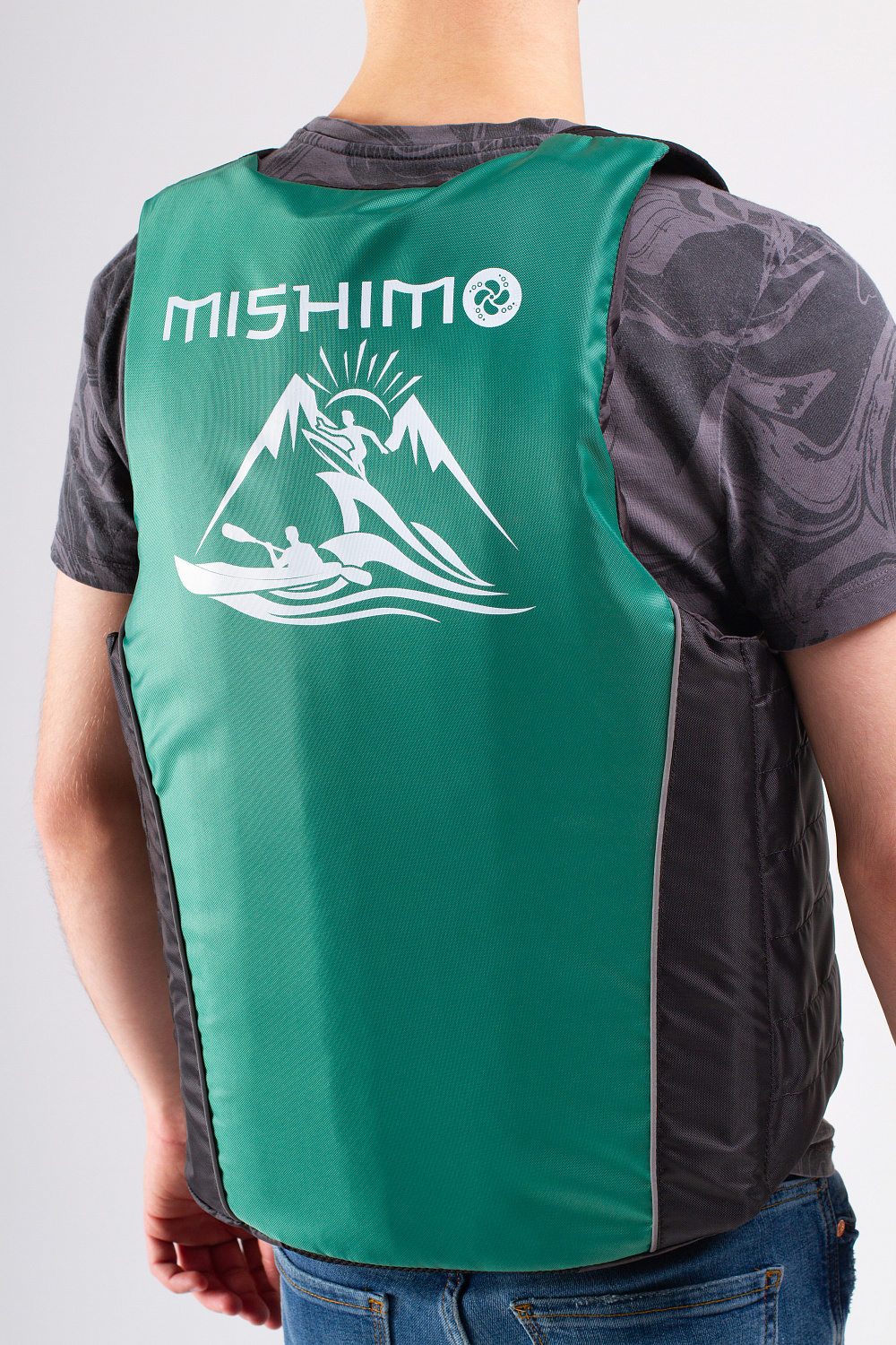 Жилет спасательный MISHIMO PRO Премиум качества Черно-зеленый в Салавате