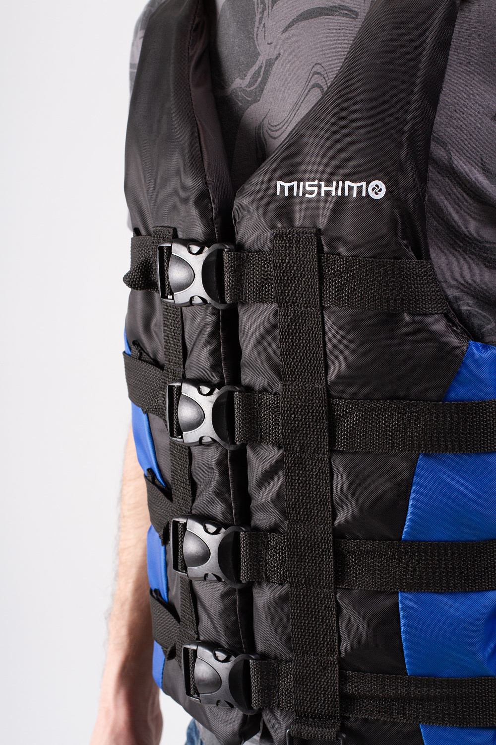 Жилет спасательный MISHIMO PRO Премиум качества Черно-синий в Салавате