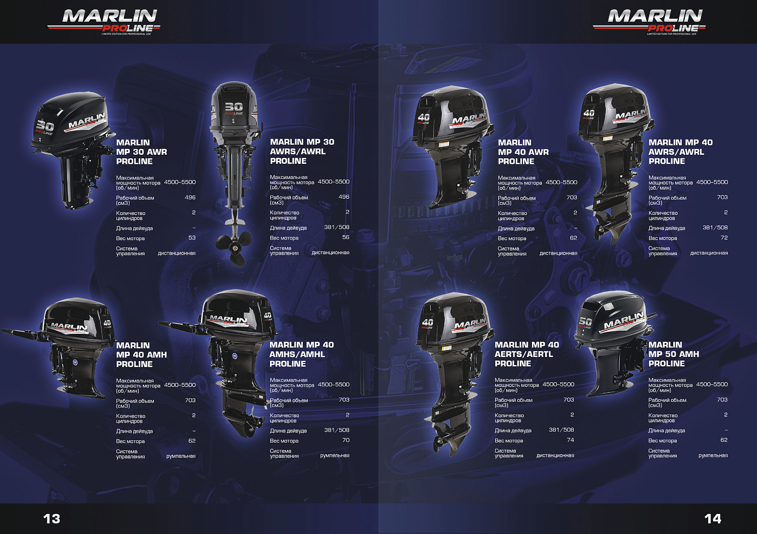 Лодочный мотор MARLIN PROLINE MP 9.9 (15) AMHS в Салавате