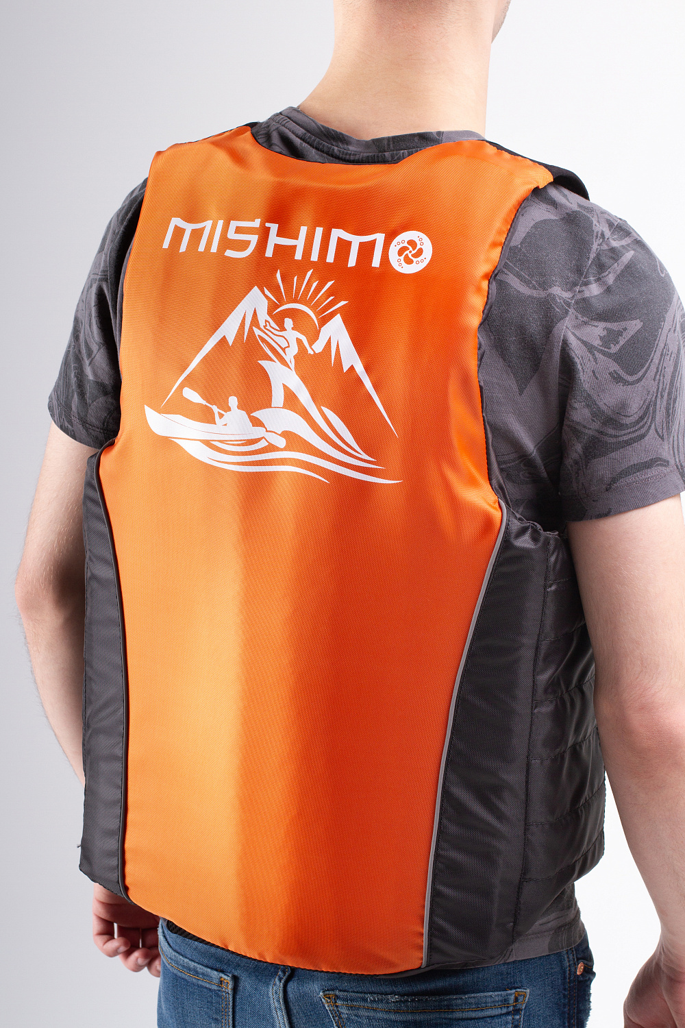 Жилет спасательный MISHIMO PRO Премиум качества Черно-оранжевый в Салавате